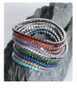 Colorful Elastic Zircon Bracelet: 18K Gold-Plated Titanium Steel, Versatile & Elegant for Women