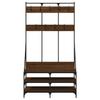 Vidaxl Appendiabiti con Posto per Scarpe Rovere Marrone 100x40x184 cm