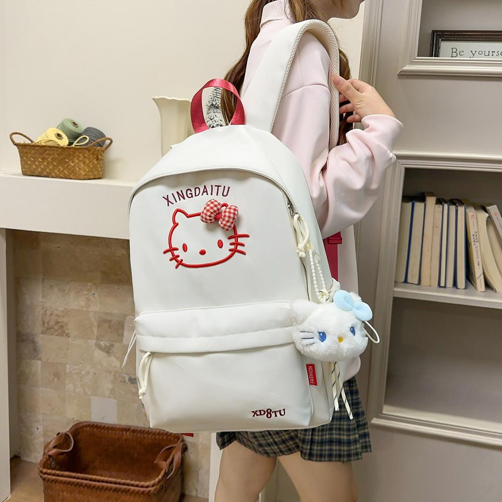 Schoolbag cute student female 1011 lightweight foreign style niche design fashion personality trend simple women backpack backpack