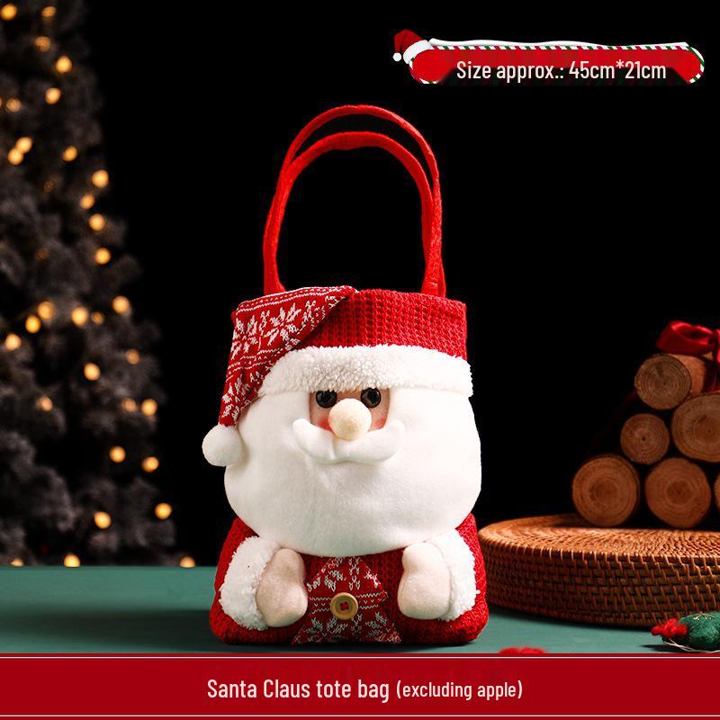 Трансграничная вязаная сумка-подарок Санта-Клаус на Рождество