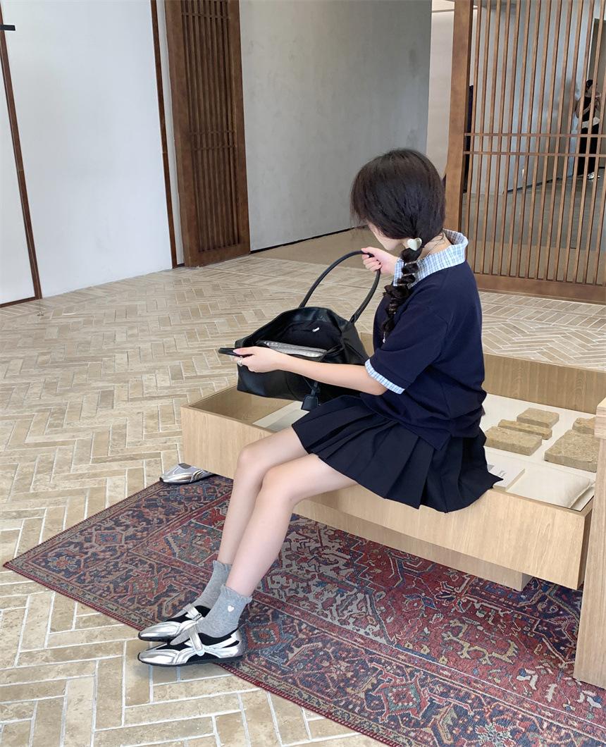 

2025 summer Velcro little white shoes new Korean version of female students mesh hollow breathable increase leisure 39