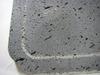 Mihiro "High-Durability Grooved Lava Plate" 15 x 30 x 3 cm thick, made of black basalt.