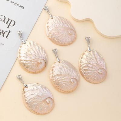 1 Stück Muschelanhänger im Strandstil für DIY-Halsketten und Schlüsselanhänger für Damen und Herren, Zubehör, kreative Schmuckherstellung, Ostergeschenke, Weihnachtsgeschenke, Basteln