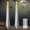 Flameless LED Candles - AIMOONSA - Ghosts - Pack of 2 - 10-Button Remote Control - 4 Timers