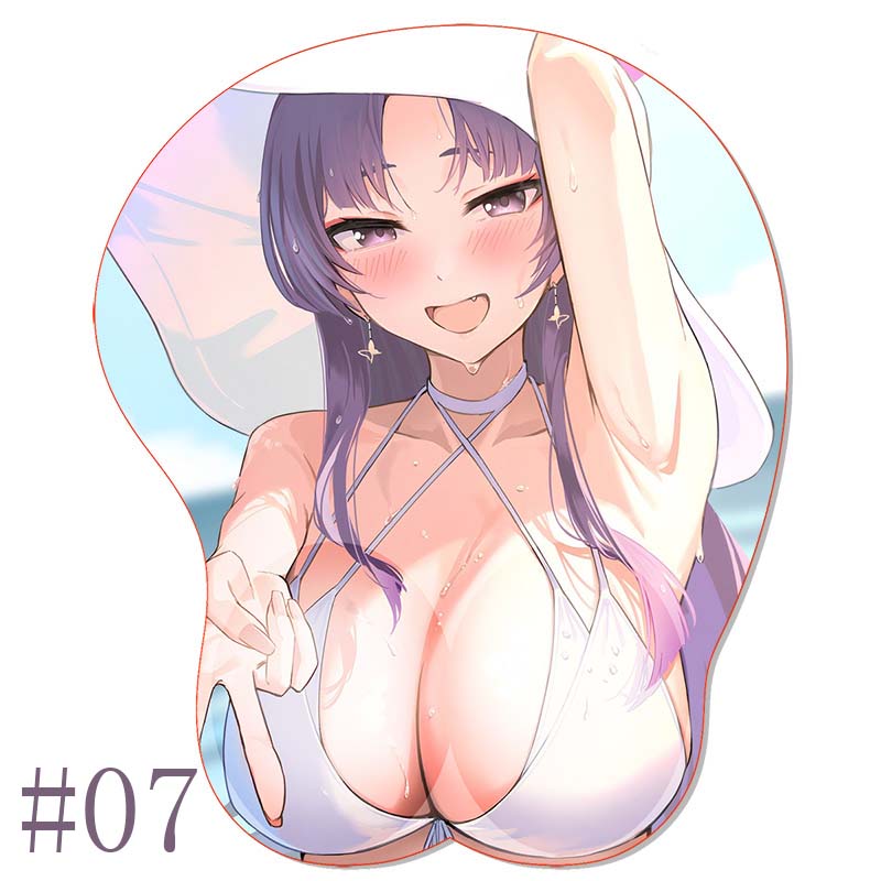 3D Mouse Pad B_Blue A_Archive Titty Wrist Rest Mousepad Yukari Oppai Sexy Boobs Anime Mouse Pad Wrist Support Hentai Mouse Mat