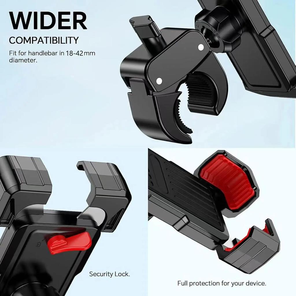 Bicycle Phone Mount Mtb Road Mountain Cycling Bracket Motorcycle Mobile Cellphone Support Stand Mount Gps Fit For Bike Auto Accessories