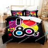 TV series I Love The 80s Logo Bedding Set Single Twin Double Queen King Cal King Size Bed Linen Set