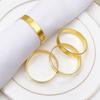 12 Piezas Anillos de Servilleta Dorados Metal Diseño de Círculo Portaservilletas Hebillas Cena Familiar Fiesta de Bodas Decoración de Mesa