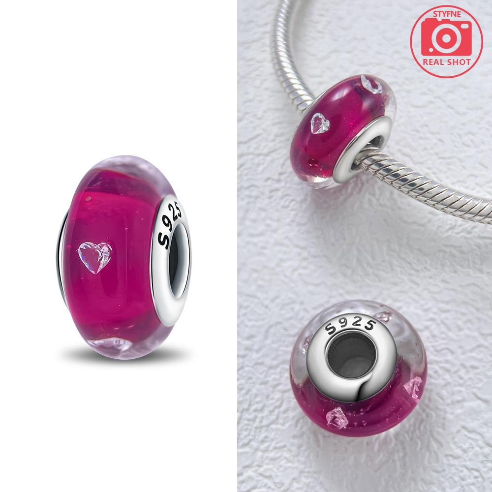 Peculiar Murano Glass Bead Butterfly Colorful Starry Sky Beads Fit Bracelet Women Diy Gift Murano Accessories Jewelry