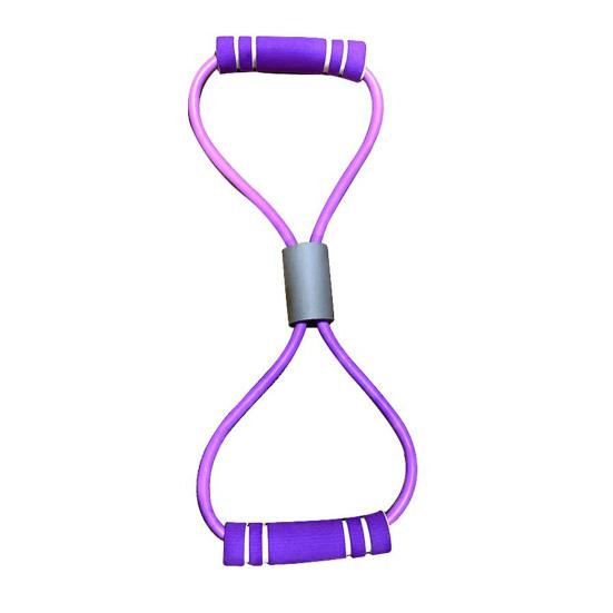 Figur 8 Modstandsbånd med Skridsikkert Håndtag Mænd Kvinder 8-formet Elastisk Træningsbånd Yoga Pilates Arm Ryg Skulder Træning Elastisk Reb