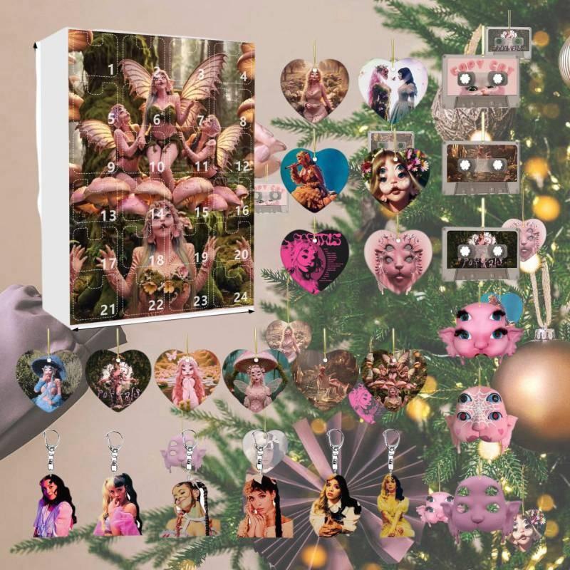 Martinez Melanie 24pcs Blind Box Xmas Gift Figurine Christmas Pendant Countdown