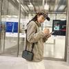 Borsa a tracolla messenger rigida a righe