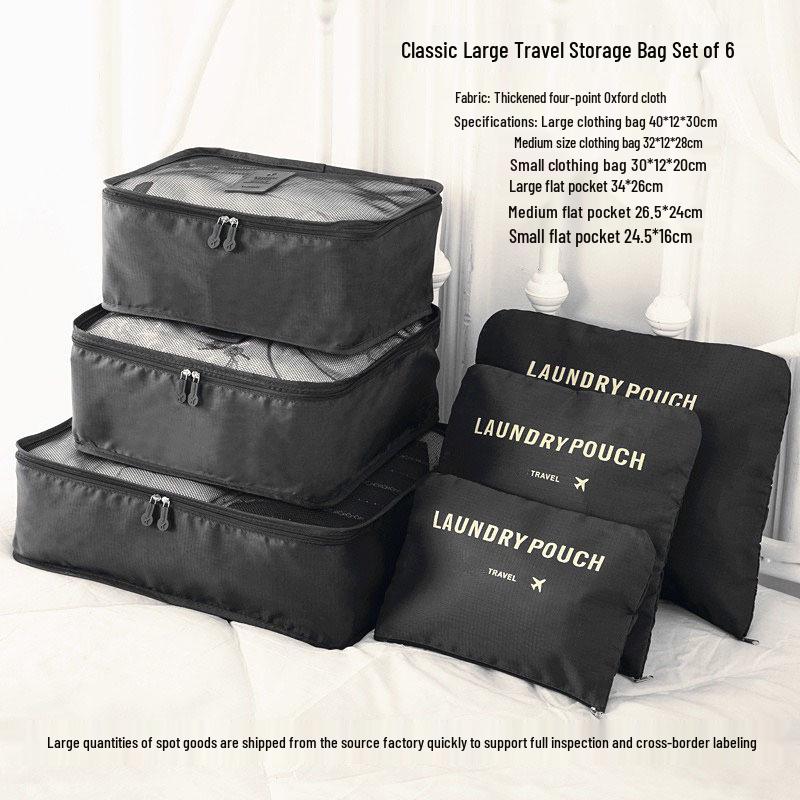 Six-Piece Travel Storage and Organization Bag Set