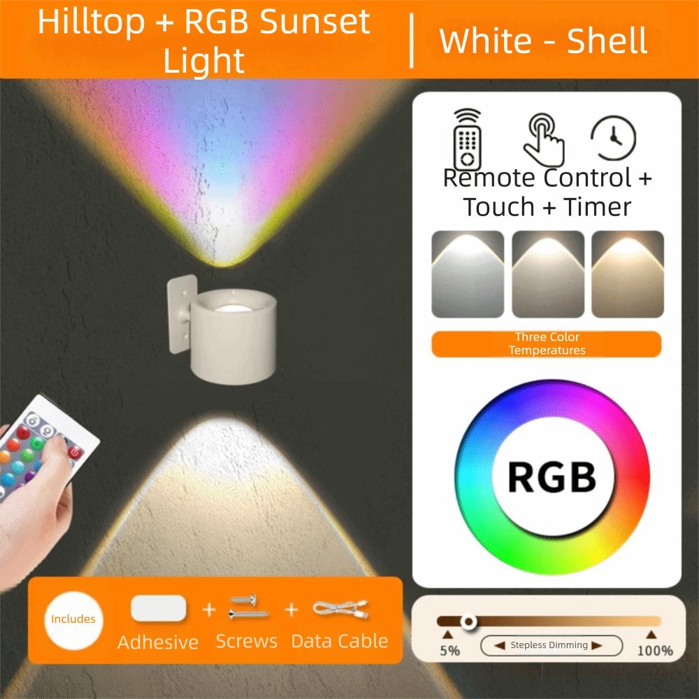 Non-Flickering LED Reading Light Remote Control Rechargeable Light Magnetic Lamp  Bedtime Reading