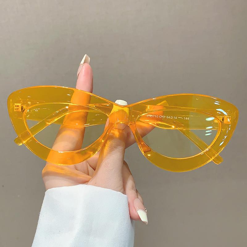 Vintage Cat Eye Sunglasses  Fashion Retro Candy Color Outdoor Women Shades Luxury Brand Designer Multicolor Eyewear