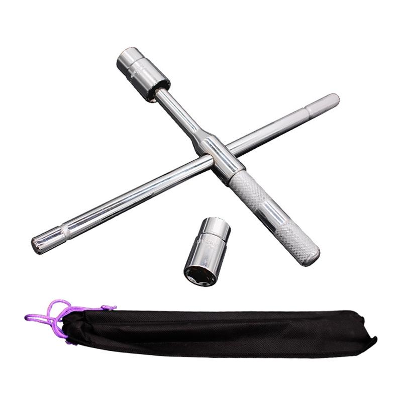 

Professional Crucifix Wheel Wrench Nut 17/19/ 21 / 23mm Car Truck Van Tyre Heavy Duty Chrome Vanadium Steel Repair Tool