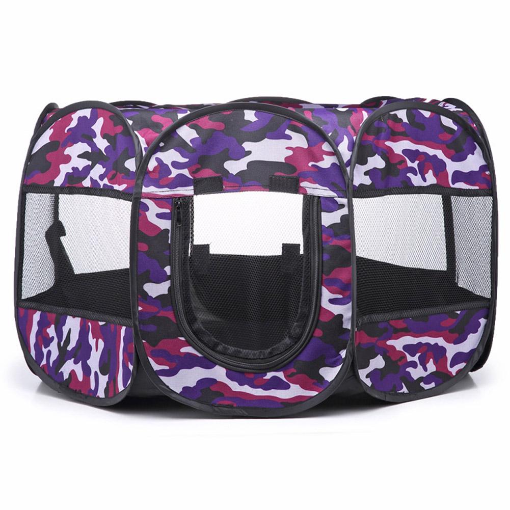 Collapsible Pet Octagonal Tent Pet Octagonal Fence Oxford Cloth Pet Octagonal Cage Cat Dog Cage Pet
