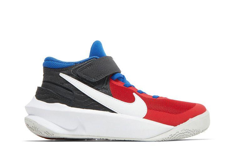 Nike Team Hustle D10 FlyEase GS 'University Red Game Royal'