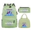 Animation Cartoon With Peripheral Printing Children'S Spine Backpack Set, Primary And Secondary School Student Leisure Schoolbag