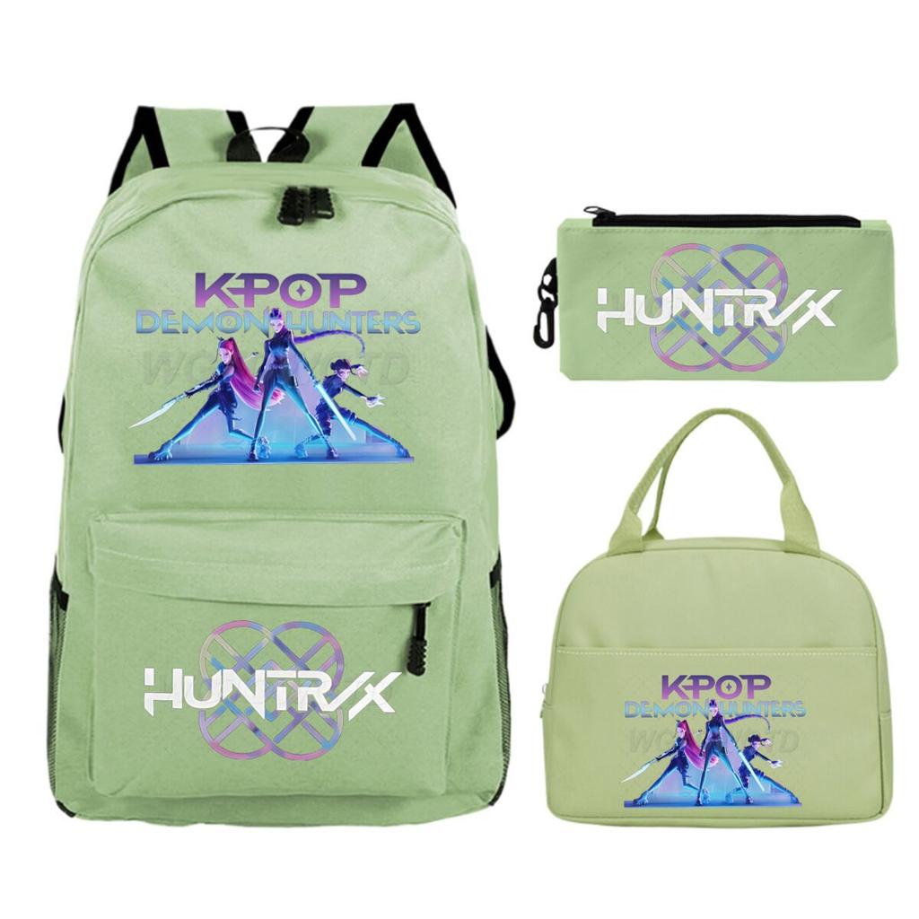 Animation Cartoon With Peripheral Printing Children'S Spine Backpack Set, Primary And Secondary School Student Leisure Schoolbag