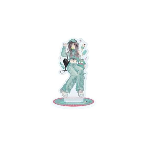 Akakura x Sanrio Characters 48 Hangyodon [Collaboration Illustration] Acrylic Stand, Die-Cut Acrylic Standee, H150xW150mm
