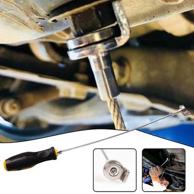 1PC Auto Ölablassschraube Entferner Gegen Verbrühung Magnetischer Saugschlüssel Magnetischer Spitzenschlüssel Reparaturwerkzeuge Passt Für Auto Auto