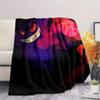 Gengar  Print Flannel Blanket, High Quality Comfortable for All Seasons, Home Decor, Warmth and Comfort