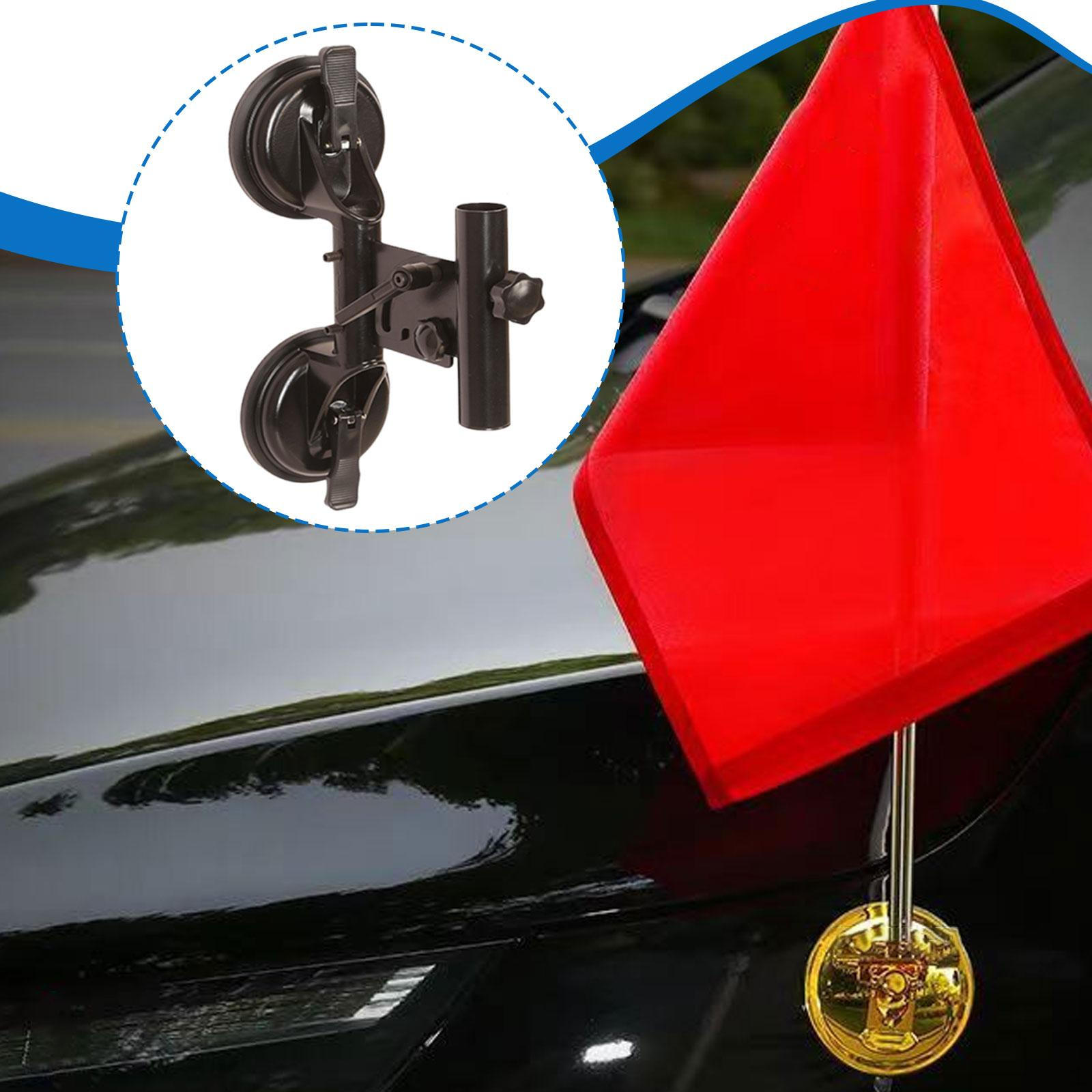 

Flag Pole Mount Suction Cup for Car Rvs Bracket Stand Smooth Surface 3cm Diameter Tube 90 Degree