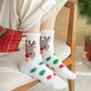 Women's Winter Cartoon Christmas Coral Fleece Sleep Socks