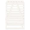 Waste Bin Enclosure White 84 x 90 x 128.5 cm Solid Pine Wood
