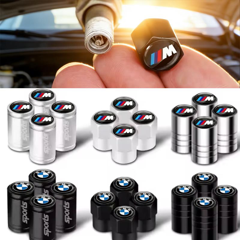 4Pcs Car Wheel Tire Valve Stem Cap Auto Air Stem Cover Auto Accessories For Bmw Performance M E46 E90 E60 F30 F10 E36 G20 X2 X5 DGJLS1