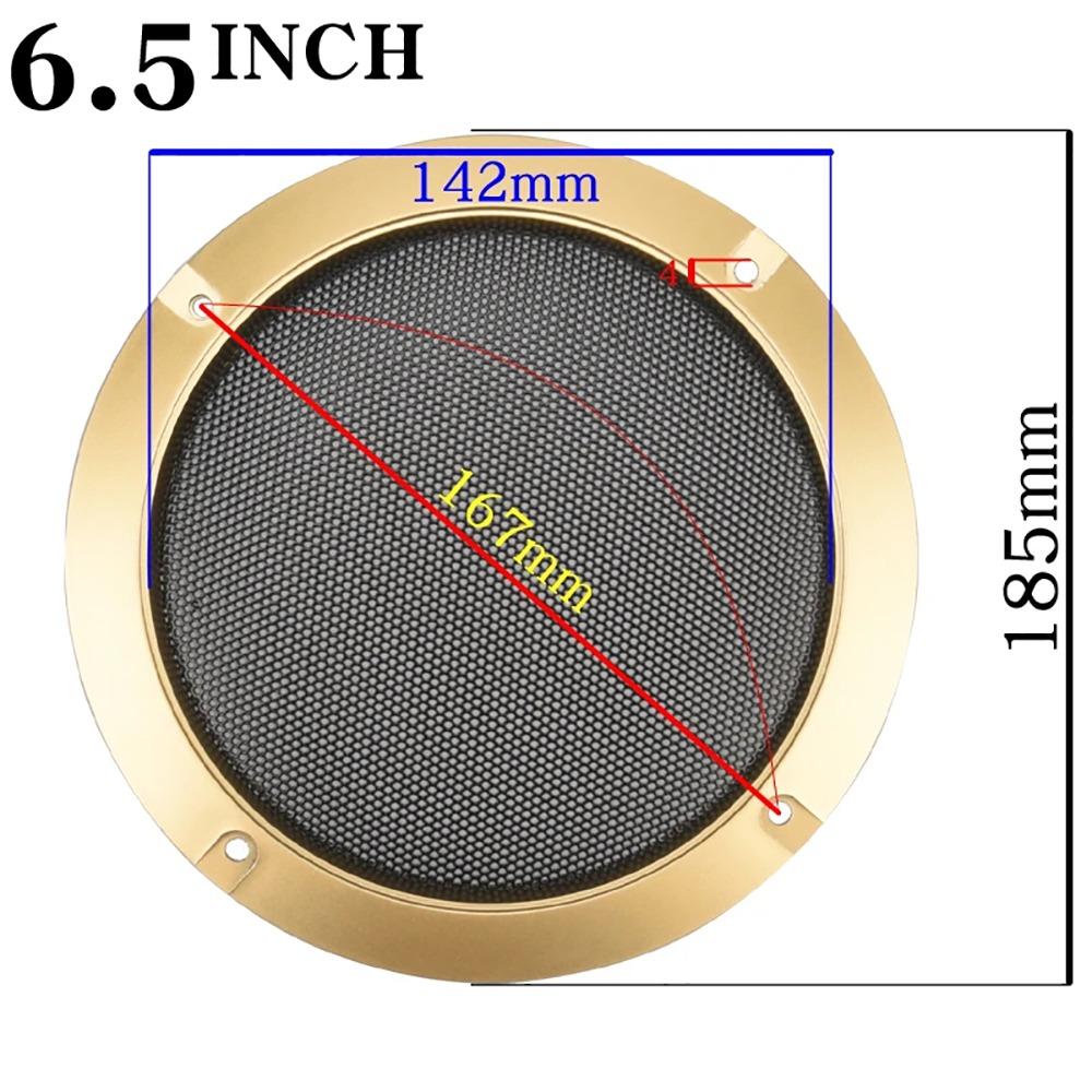 1Pcs 2/3/4/5/6.5/8/10 inch Speaker Net Cover High-grade Metal Iron Wire Grilles Speakers Plastic Frame Enclosure Decorative Mesh