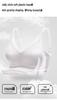 Lace Satin Gather Bra for Large Busts - Minimizing, Seamless, Comfortable, Wire-Free, Fixed Water Drop Cup