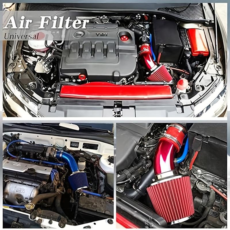 Universeller Nachgerüsteter 76mm Pilzkopf Luftfilter Ansaugrohr Filter Hoher Durchfluss Hoher Kaltluftkegel Luftfilter Aluminiumrohr Kit