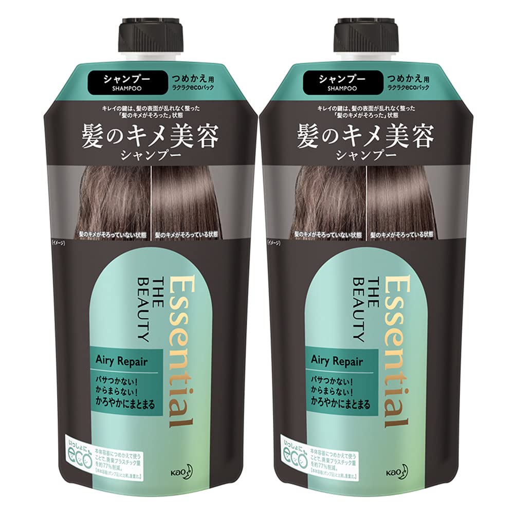 

Essential Kao The Beauty Hair Texture Beauty Shampoo Airy Repair Refill x Damage Repair Hair Care Smooth Black Floral [Bulk Purchase] (340ml 2) чёрный