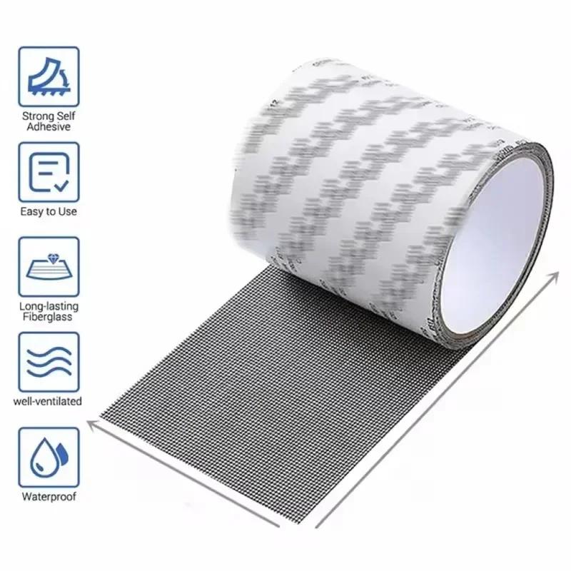 1-5pcs Fix Net Window Home Adhesive Anti Mosquito Fly Bug Insect Repair Screen Wall Patch Stickers Mesh Window Screen Windows