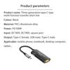 Dc Female To Type-c Male Adapter Pd Fast Charging Connector Multi-functional Converter Power Adapter