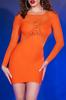 Crucia Orange Mini Dress - Chilirose - Outfits and Dresses