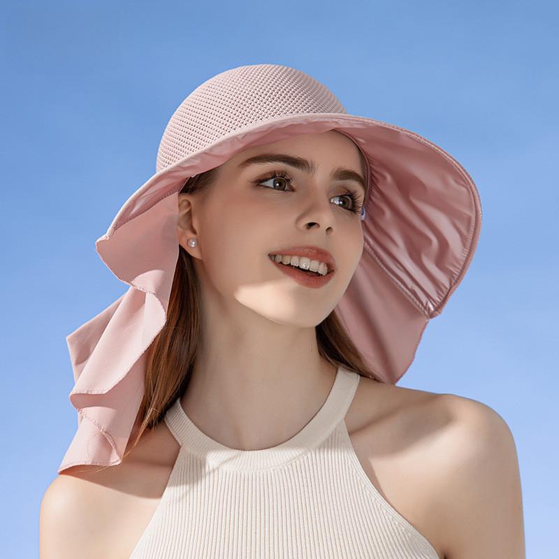 Summer Womens Wide Brim Sun Hat With Breathable Cotton For Outdoor Sun Protection