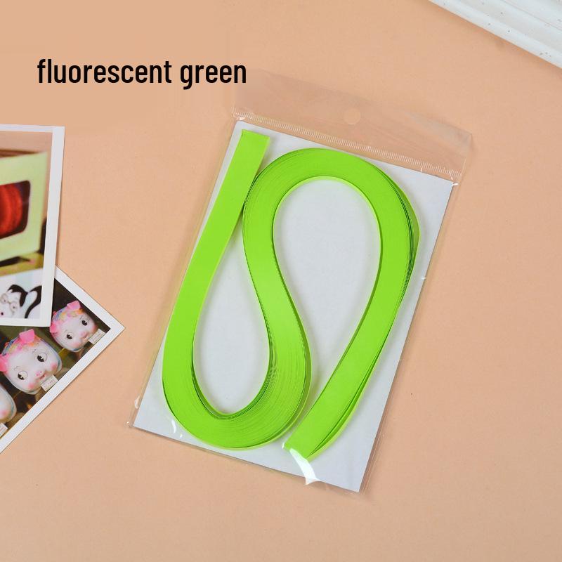 10mm Wide Monochromatic Quilling Strips - 120 Handcrafted Paper Strips, 53cm Long for Quilling Art