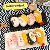 1 Generic 6 12 Pcs Cute Plush Sushi Food Doll Pendant Soft Stuffed Backpack Keychain Bag Charm For Bag Decor And Gift Lovers