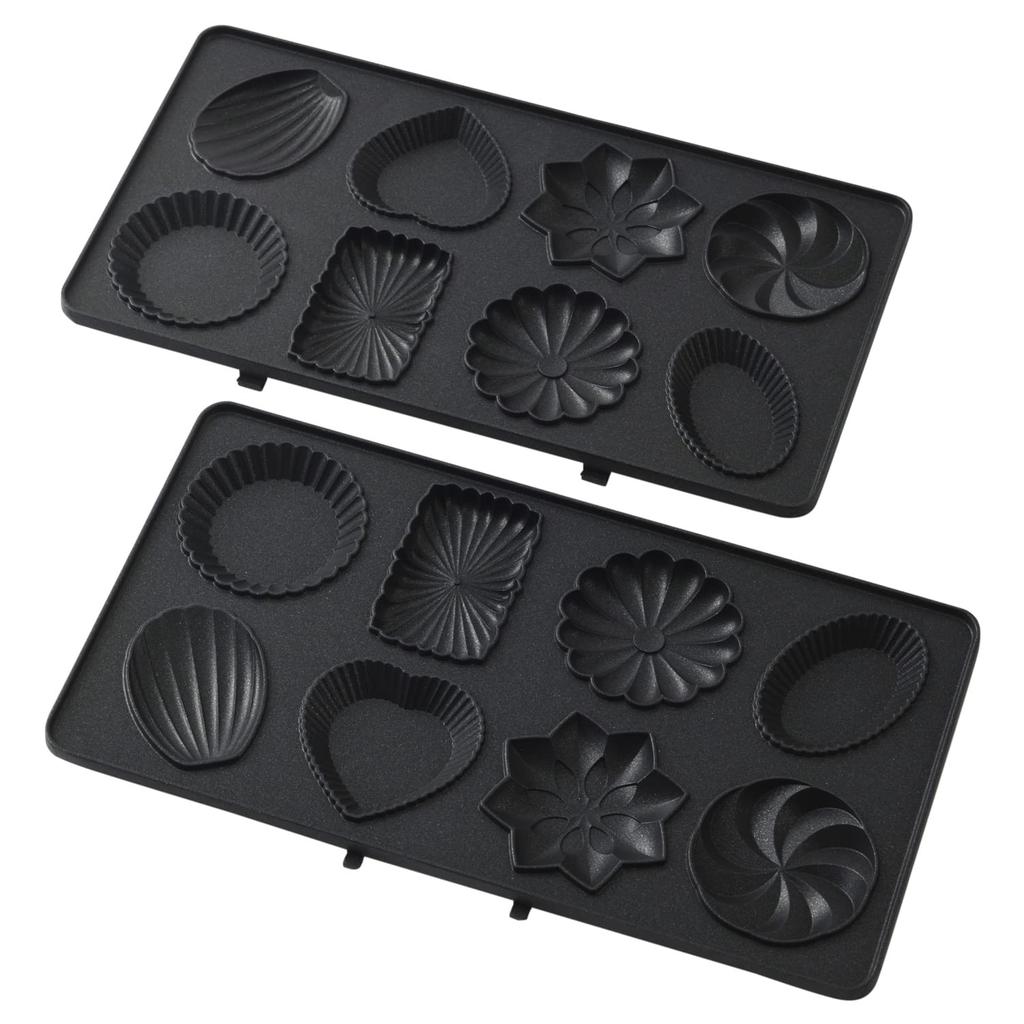 BRUNO Electric Hot Sandwich Maker with Double Petit Gateau Plate, BOE044-GATEAU, for Breading All the Way To the Crust