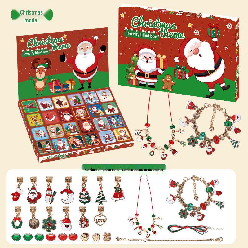 Christmas Surprise DIY Beaded Bracelet Gift Box for Kids