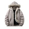 Unisex Thick Plush Vulture Hooded Cotton Winter Jacket