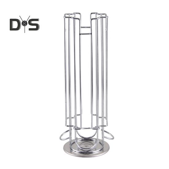 

Подставка для кофейных капсул для Nespresso Vertuoline, вращающаяся на 360 градусов, большая емкость, карусель-органайзер для домашнего офиса, кухни, подарок серебряный