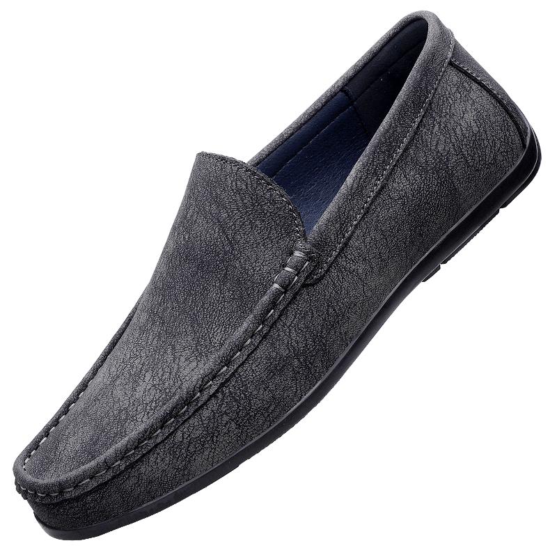 

Мужские лоферы на низком каблуке, удобные, классические, деловые туфли 45