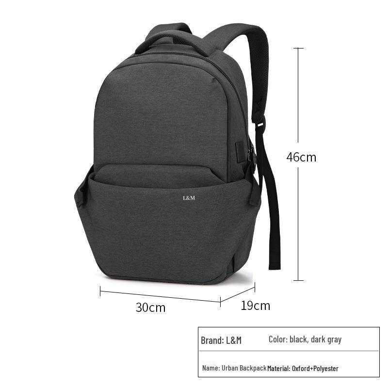 Men's High-Capacity Laptop & Travel Backpack: Versatile Business Design