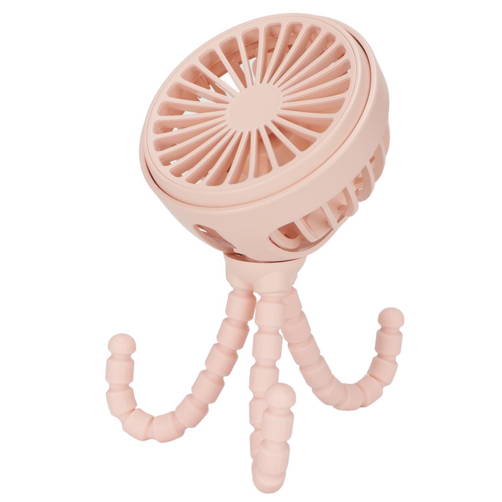 Mini Portable Fan 3 Speed 360 Degrees  Rotatable Rechargeable Desktop Fan with Flexible Tripod for Office Bedroom
