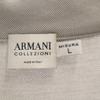 Armani Collezioni Made In Italy Short Sleeve Polo Shirt L Gray Women Used