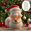 Wear Christmas Hat Squirrel Candle Silicone Mold Smile Squirrel Resin Mould Handheld Gift Christmas Hat Squirrel Gypsum Molds